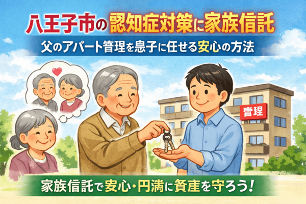 八王子市の認知症対策に家族信託｜父のアパート管理を息子に任せるとっておきの方法